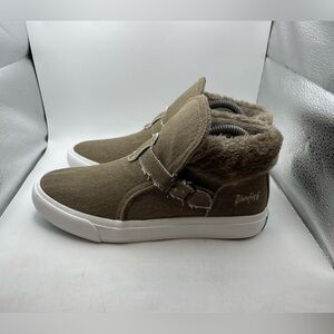 Blowfish Malibu womens Tan faux Fur-Lined boots size 8